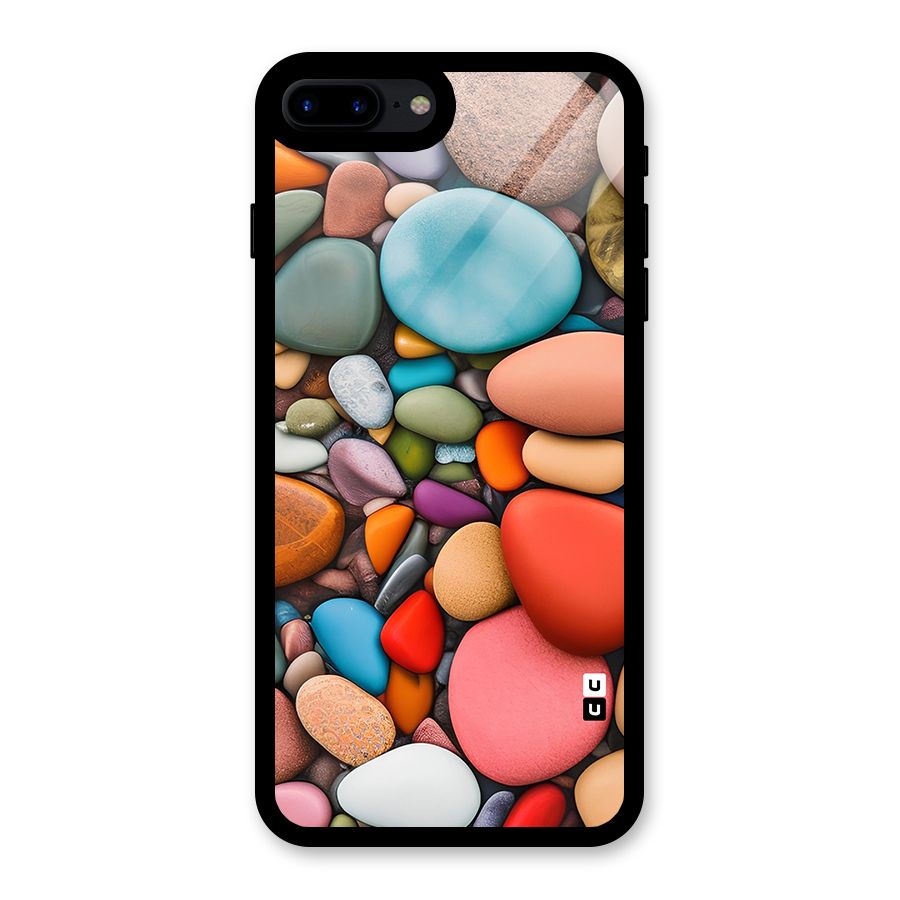 Colourful Stones Glass Back Case for iPhone 8 Plus