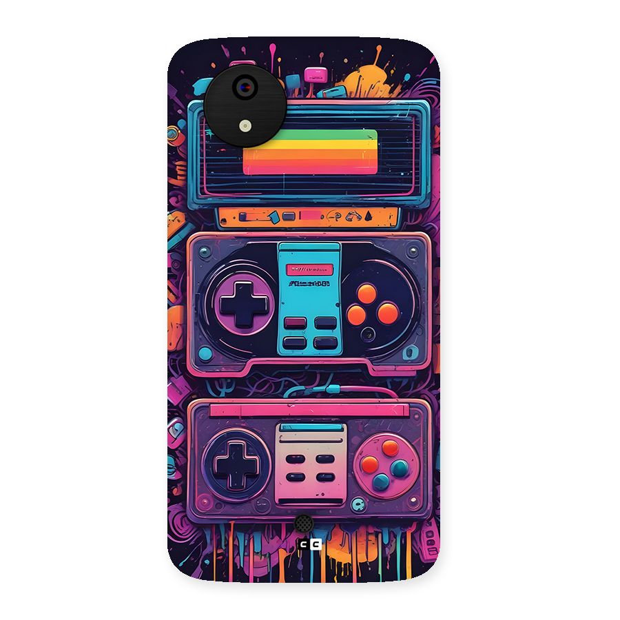 Comic Gaming Console Back Case for Canvas A1  AQ4501