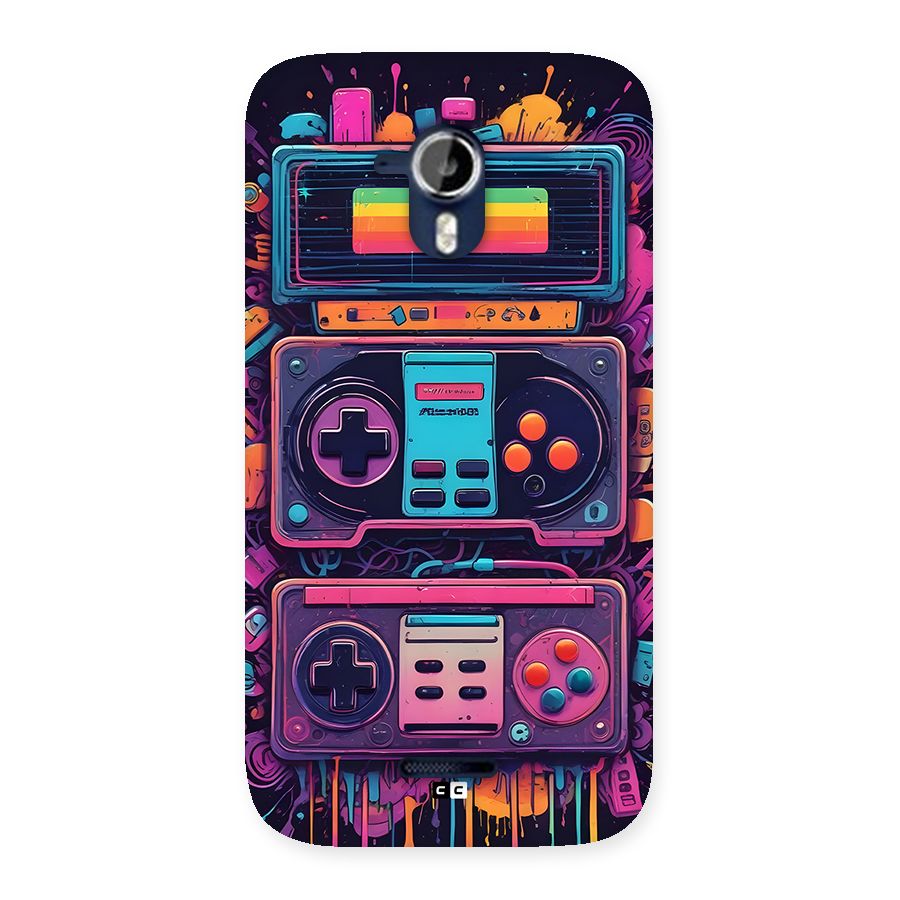 Comic Gaming Console Back Case for Canvas Magnus A117