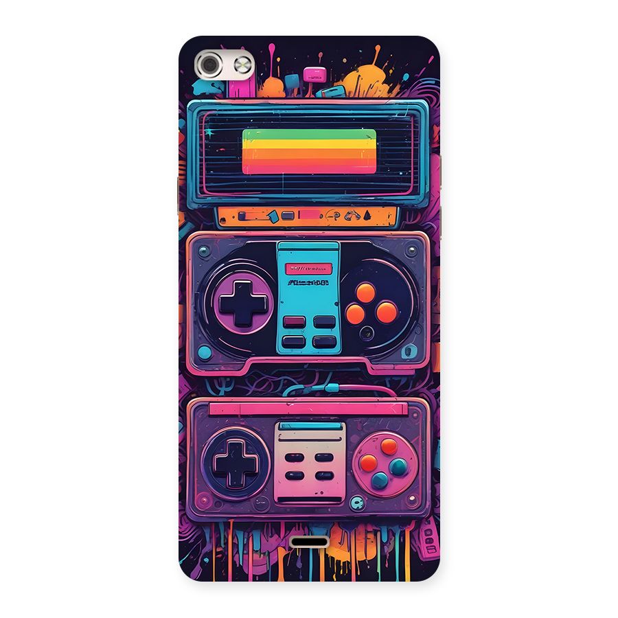 Comic Gaming Console Back Case for Canvas Silver 5