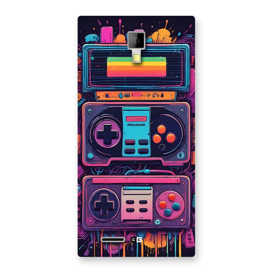 Comic Gaming Console Back Case for Canvas Xpress A99