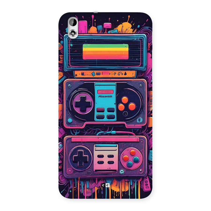 Comic Gaming Console Back Case for Desire 816
