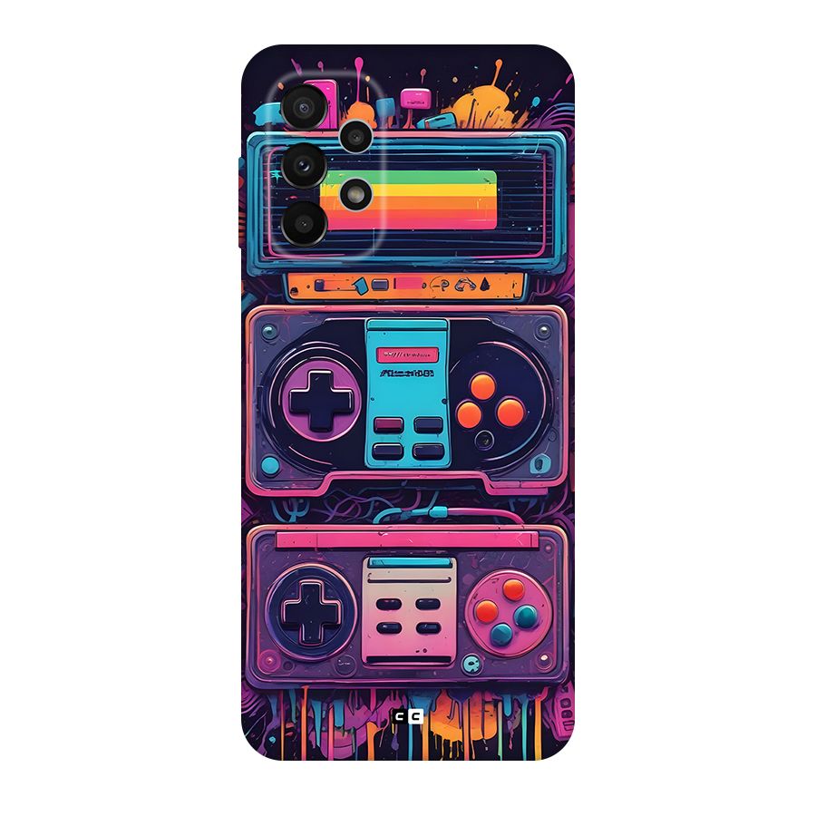 Comic Gaming Console Back Case for Galaxy A23
