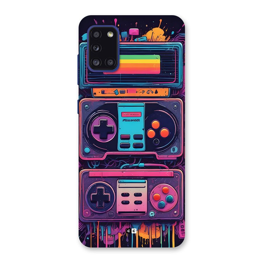 Comic Gaming Console Back Case for Galaxy A31