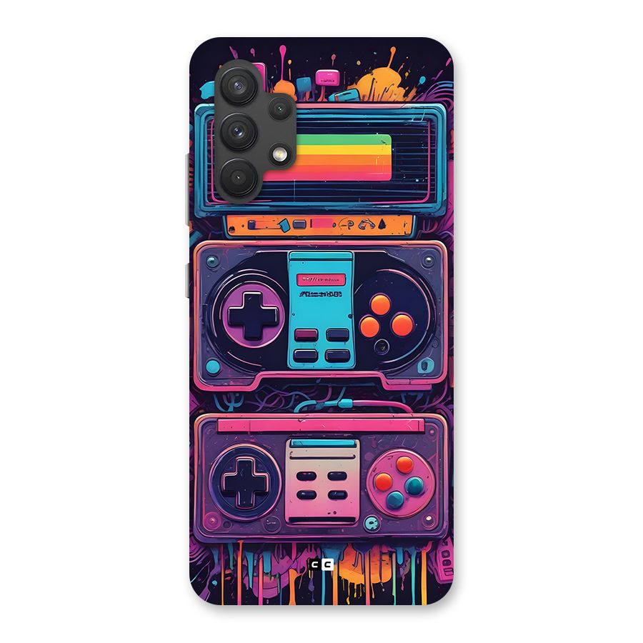 Comic Gaming Console Back Case for Galaxy A32