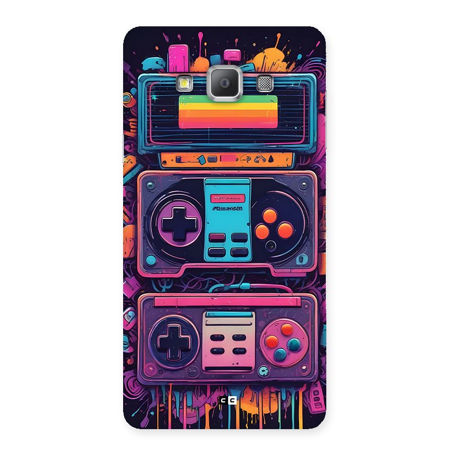 Comic Gaming Console Back Case for Galaxy A7