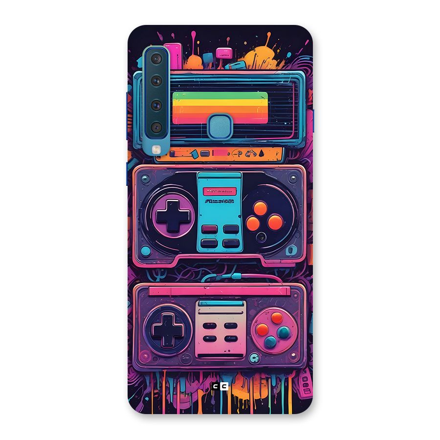Comic Gaming Console Back Case for Galaxy A9 (2018)