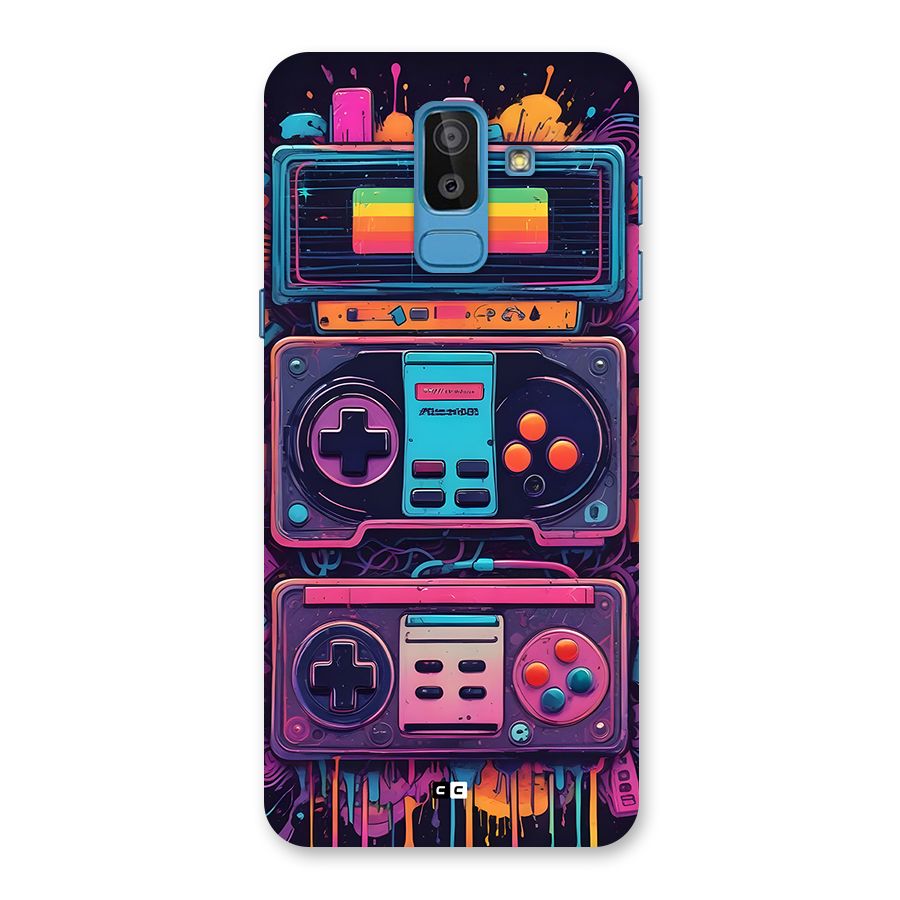 Comic Gaming Console Back Case for Galaxy J8