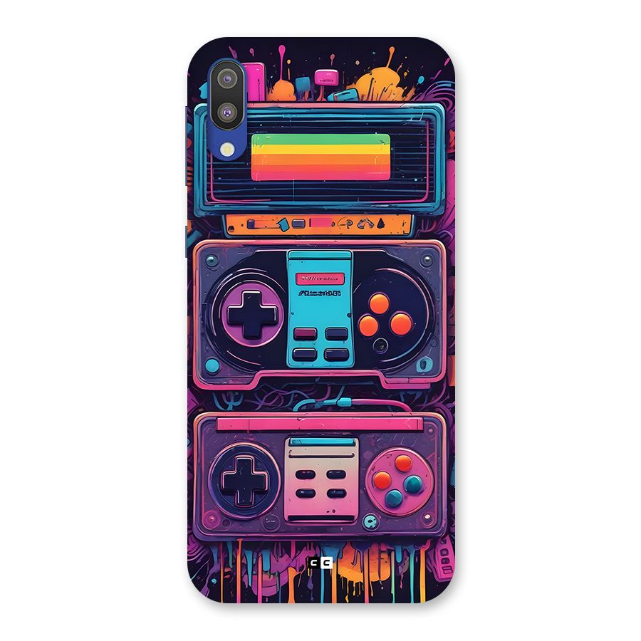 Comic Gaming Console Back Case for Galaxy M10