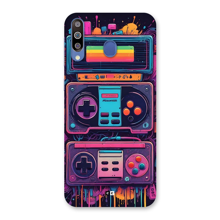 Comic Gaming Console Back Case for Galaxy M30