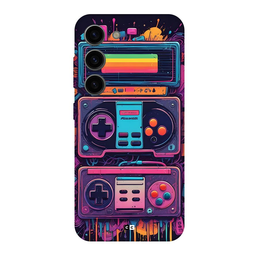 Comic Gaming Console Back Case for Galaxy S23