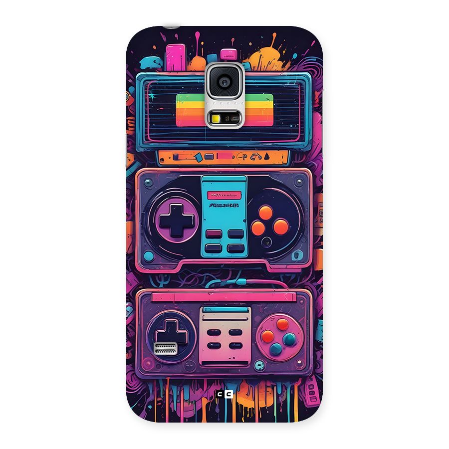 Comic Gaming Console Back Case for Galaxy S5 Mini