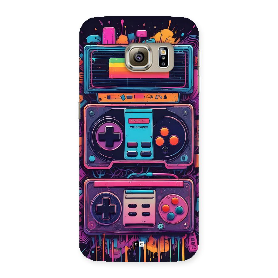 Comic Gaming Console Back Case for Galaxy S6 Edge Plus
