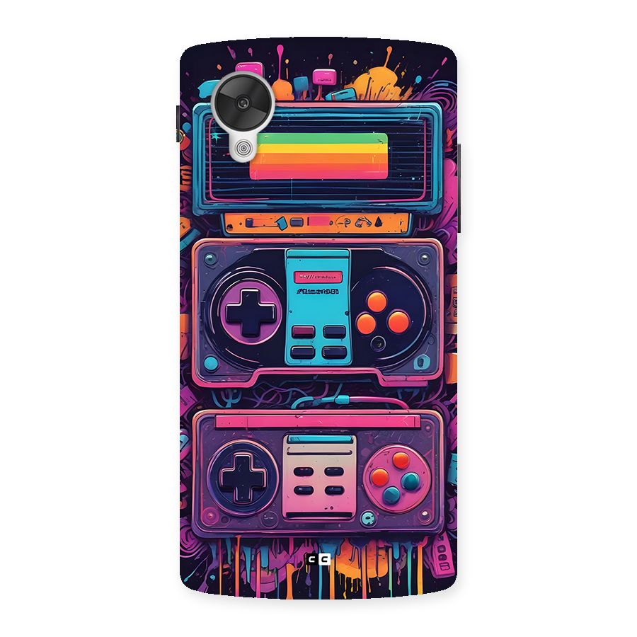 Comic Gaming Console Back Case for Google Nexus 5