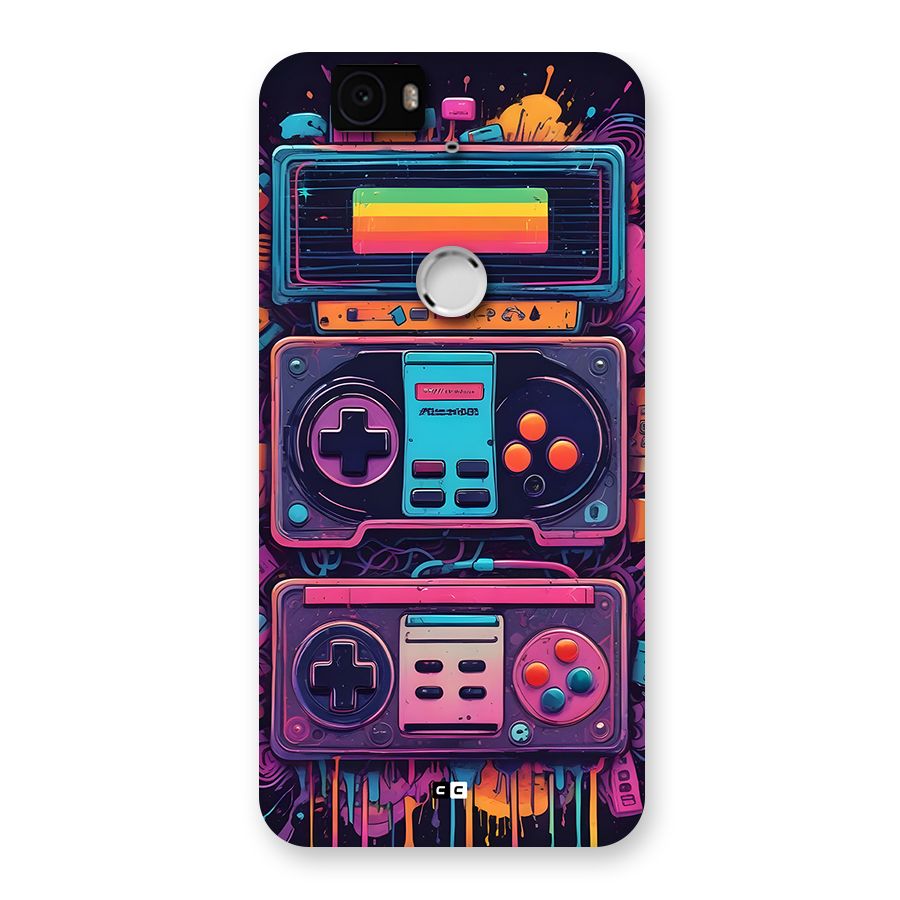 Comic Gaming Console Back Case for Google Nexus 6P
