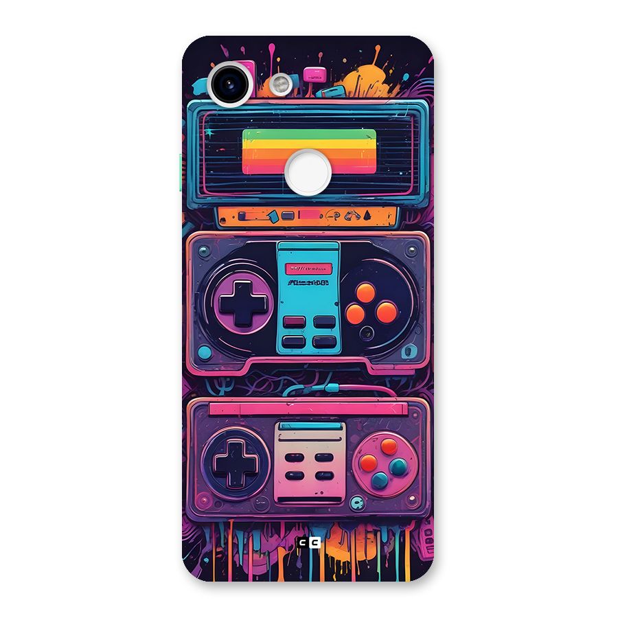 Comic Gaming Console Back Case for Google Pixel 3