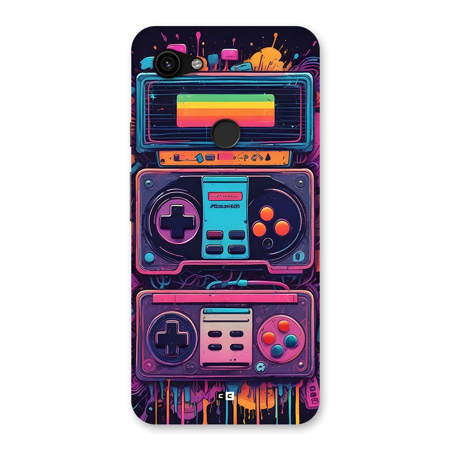 Comic Gaming Console Back Case for Google Pixel 3a XL