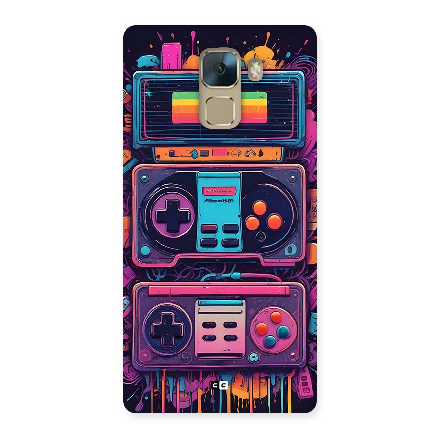Comic Gaming Console Back Case for Honor 7
