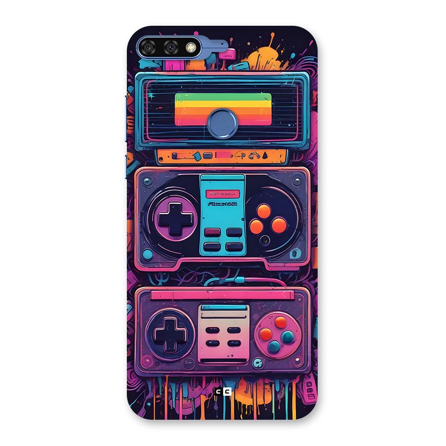 Comic Gaming Console Back Case for Honor 7C