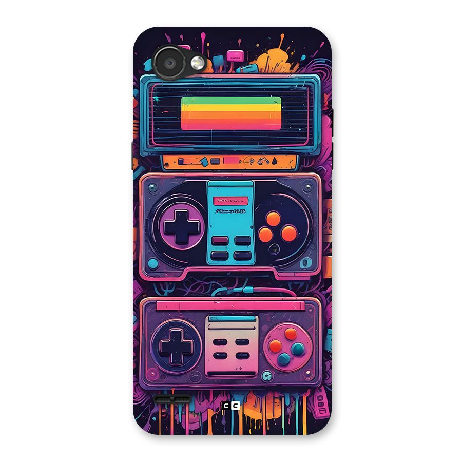 Comic Gaming Console Back Case for LG Q6
