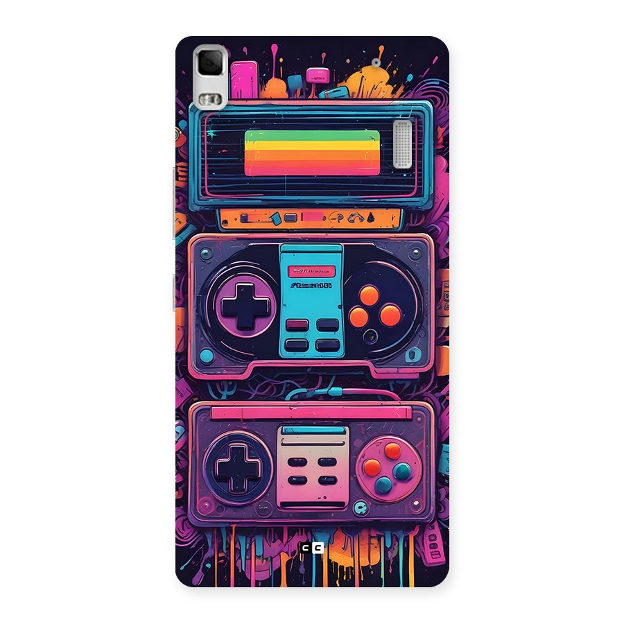 Comic Gaming Console Back Case for Lenovo A7000