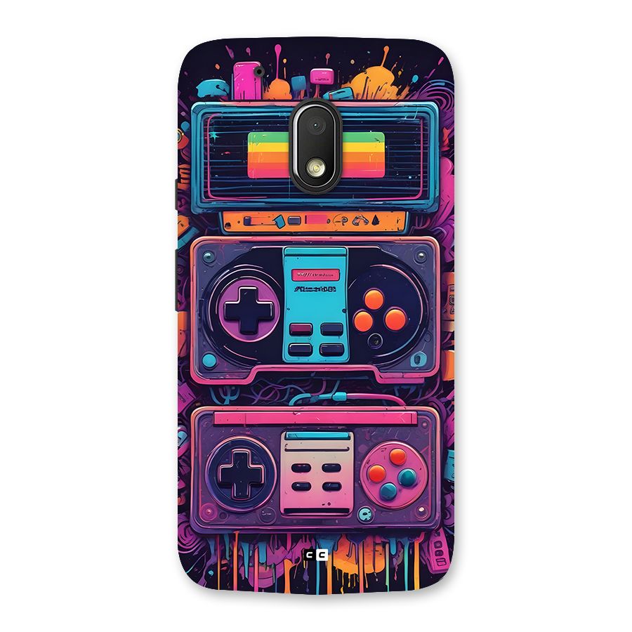 Comic Gaming Console Back Case for Moto G4 Play