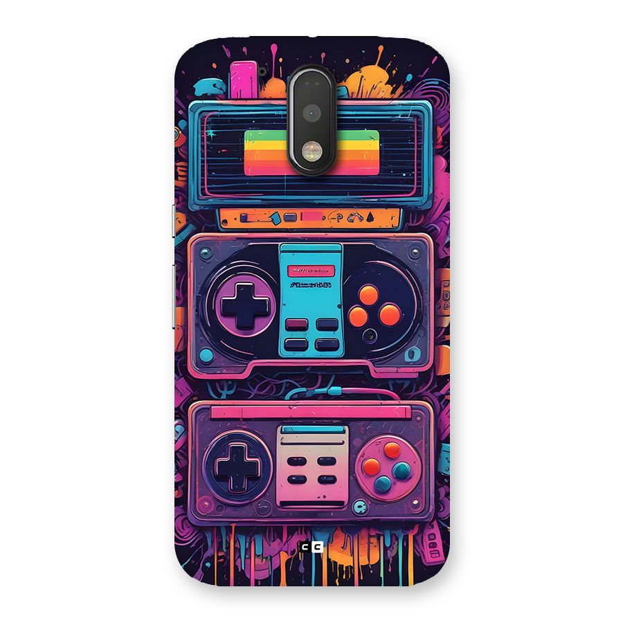 Comic Gaming Console Back Case for Moto G4 Plus