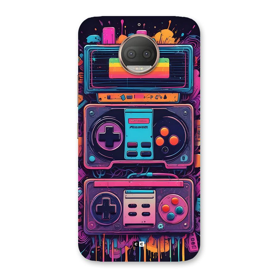Comic Gaming Console Back Case for Moto G5s Plus