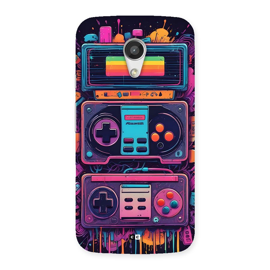 Comic Gaming Console Back Case for Moto G 2nd Gen