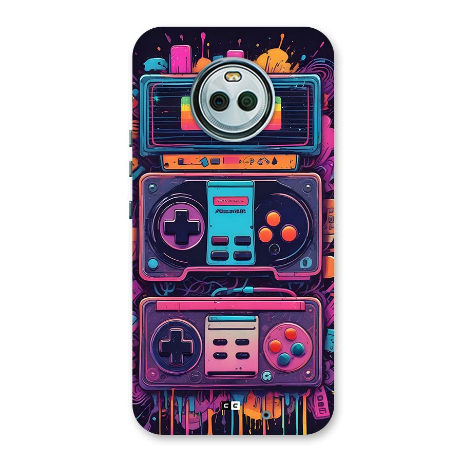 Comic Gaming Console Back Case for Moto X4