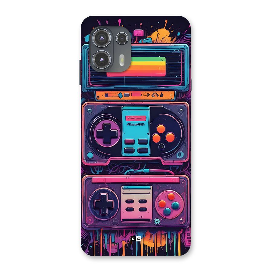 Comic Gaming Console Back Case for Motorola Edge 20 Fusion