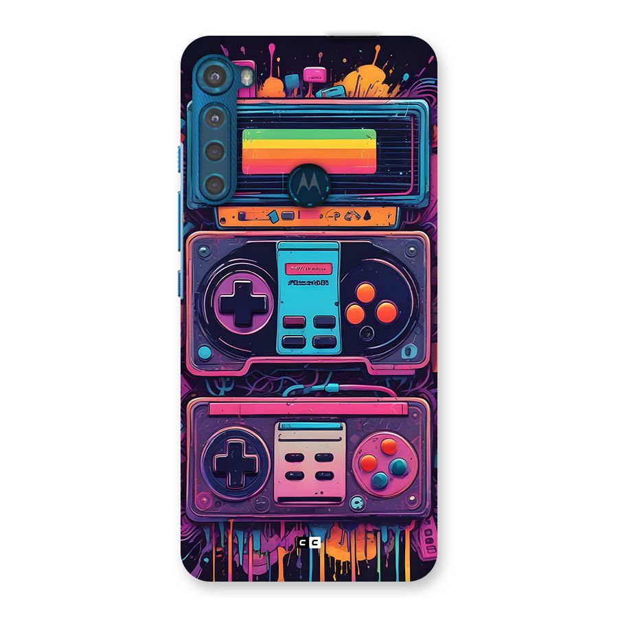 Comic Gaming Console Back Case for Motorola One Fusion Plus