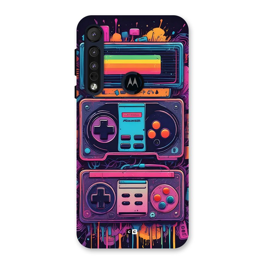 Comic Gaming Console Back Case for Motorola One Macro