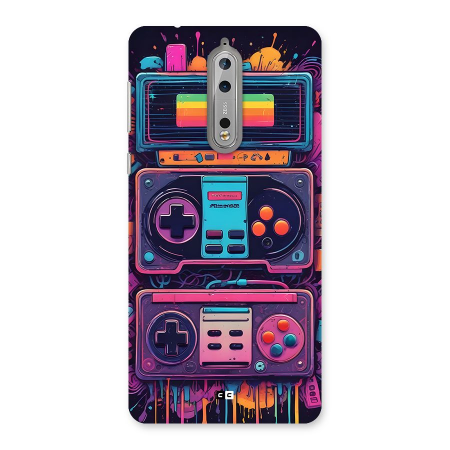 Comic Gaming Console Back Case for Nokia 8
