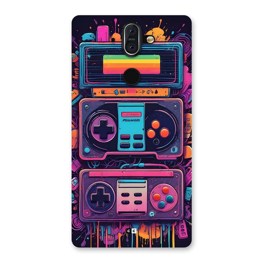 Comic Gaming Console Back Case for Nokia 8 Sirocco