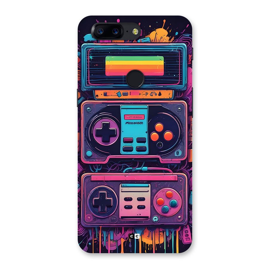 Comic Gaming Console Back Case for OnePlus 5T