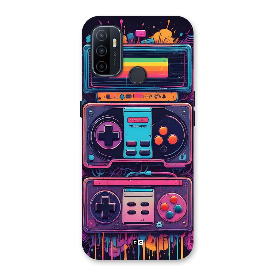 Comic Gaming Console Back Case for Oppo A32