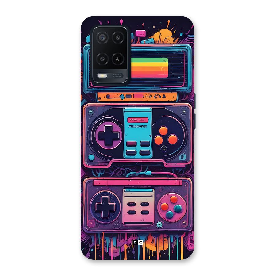 Comic Gaming Console Back Case for Oppo A54