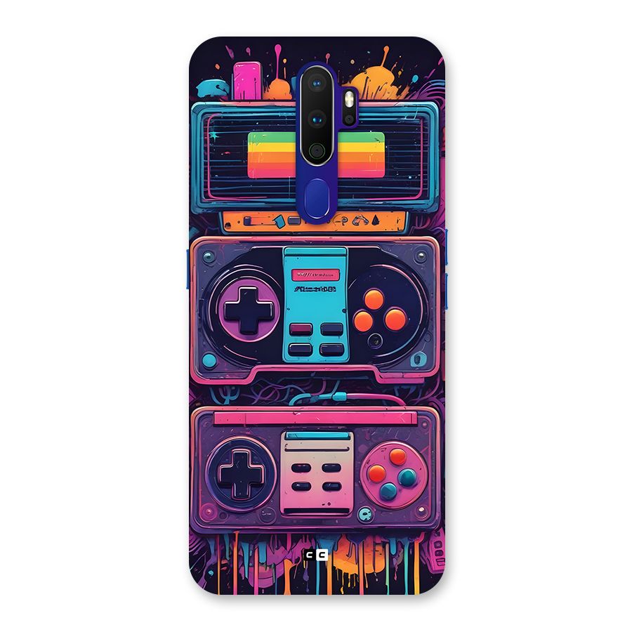 Comic Gaming Console Back Case for Oppo A9 (2020)