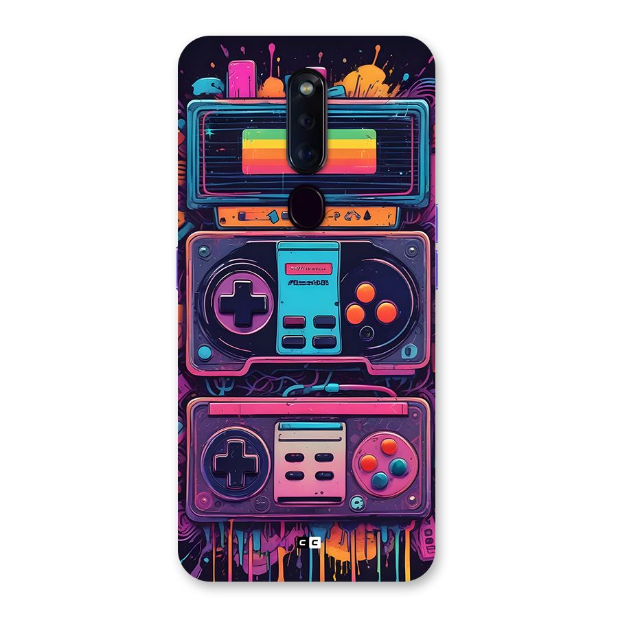 Comic Gaming Console Back Case for Oppo F11 Pro