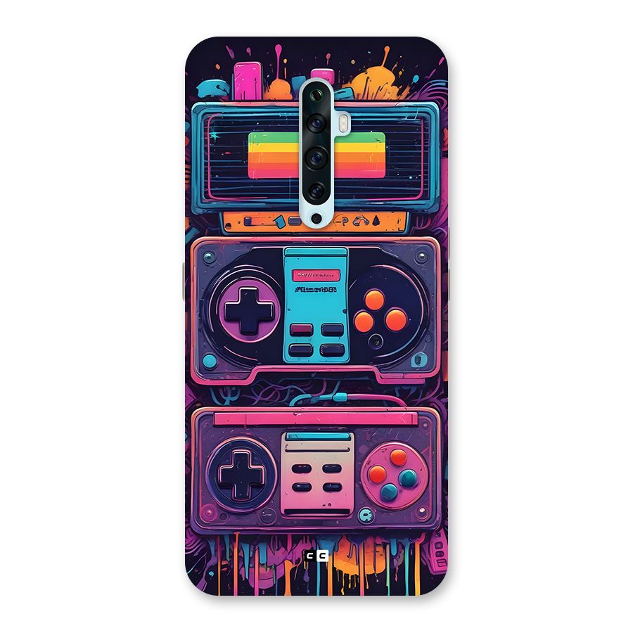 Comic Gaming Console Back Case for Oppo Reno2 F