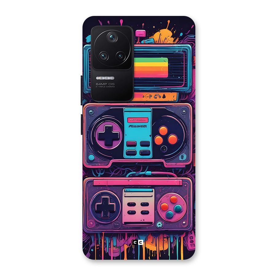 Comic Gaming Console Back Case for Poco F4 5G