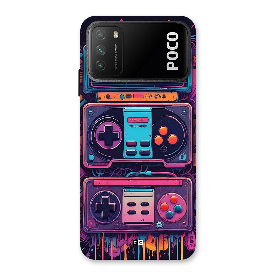 Comic Gaming Console Back Case for Poco M3