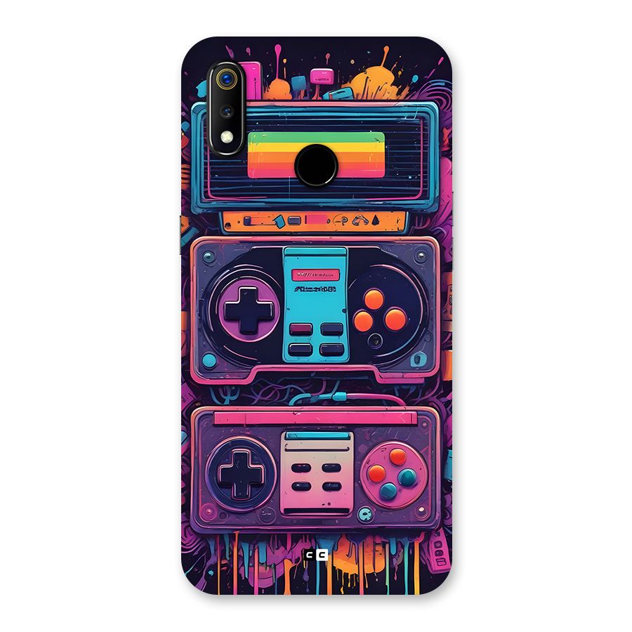 Comic Gaming Console Back Case for Realme 3