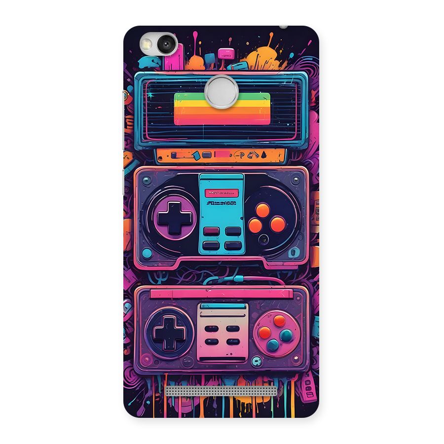 Comic Gaming Console Back Case for Redmi 3S Prime