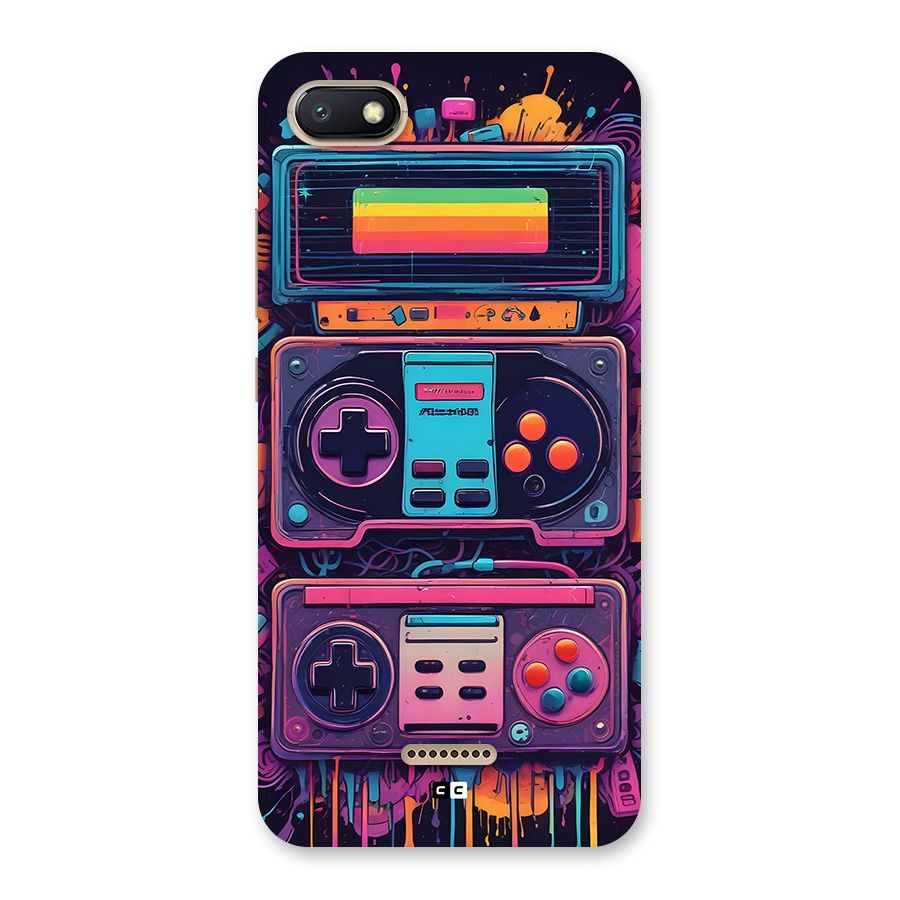 Comic Gaming Console Back Case for Redmi 6A