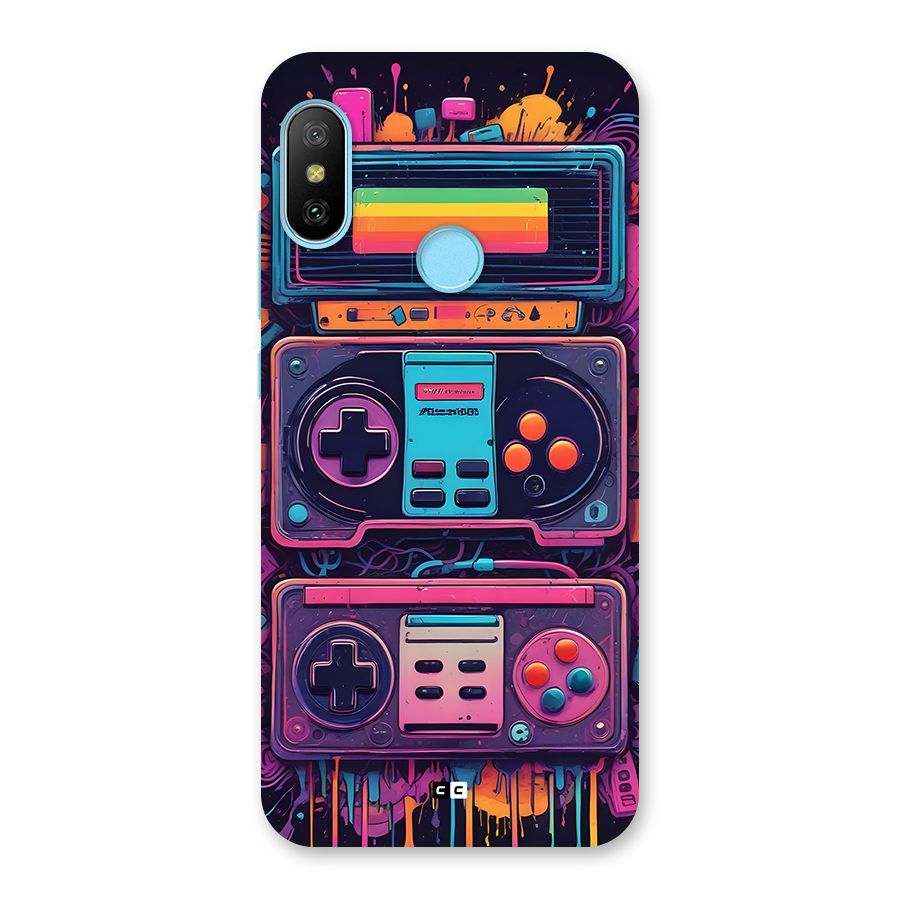 Comic Gaming Console Back Case for Redmi 6 Pro