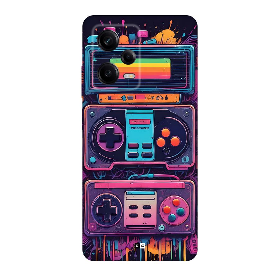 Comic Gaming Console Back Case for Redmi Note 12 Pro