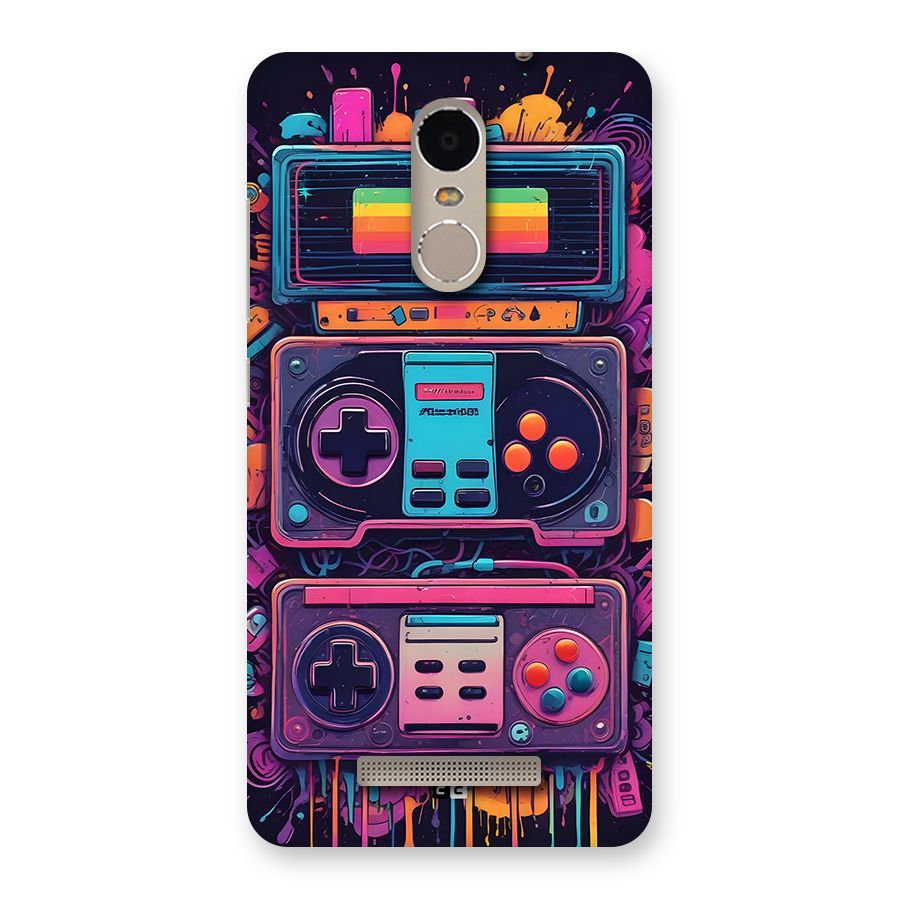 Comic Gaming Console Back Case for Redmi Note 3