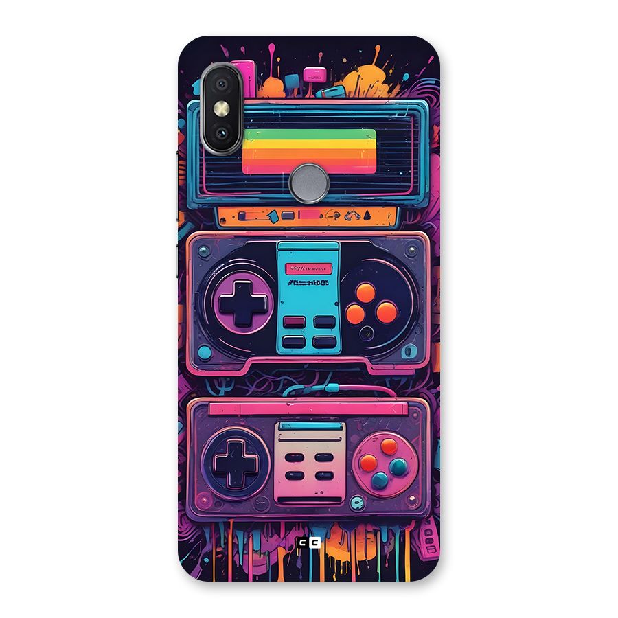 Comic Gaming Console Back Case for Redmi Y2